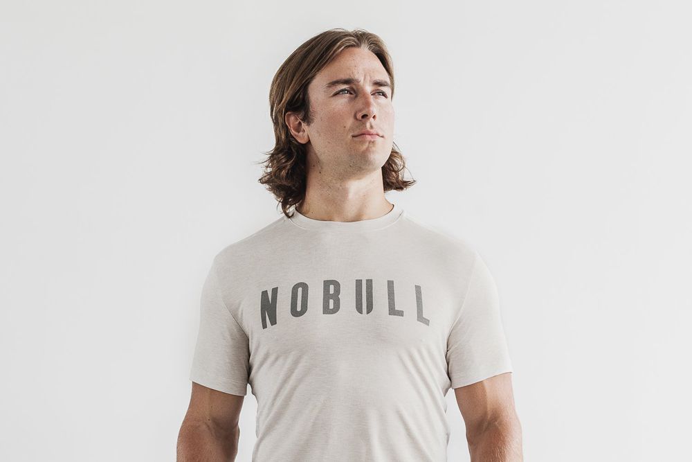 NOBULL Men's Tee - Oatmeal - Ireland (6205RIMOP)